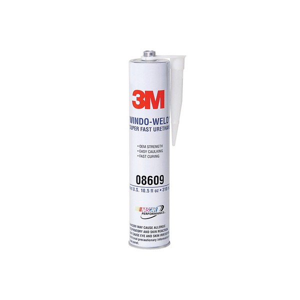Adhesive, 1-Part Quick-Drying, Cartridge Container, 10.5 fl-oz Container, Polyurethane Base