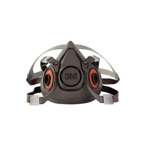 Dual Cartridge Reusable Half Facepiece Respirator, Size Large, Light Grey, 24/Case