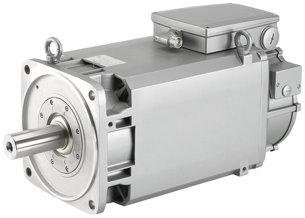 Induction Motor, Compact Forced Ventilated, Series: 1PH8, Crane Motor Application, Asynchronous, Main Spindle Drive Motor, Squirrel Cage Rotor Special Features, 8.45 HP, 9.66 HP, 10.7 HP, 11.8 HP, 400/480 V AC, 17/17.5 A, 35.5/40.6/47.1/52 Hz Frequency, 3 ph, 1000/1150/1350/1500 RPM Speed, IP55 Enclosure, 38 mm Dia x 100 mm H Shaft