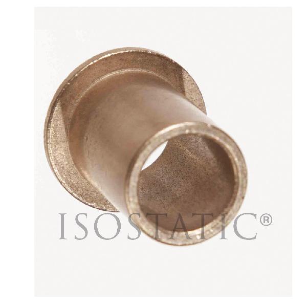 Flange Bearing, Round Bore, 22 mm Bore, 29 mm OD, 22 mm Width, 36 mm Diameter Flange, 3.5 mm Flange Width, 10 to 175 °F, 2000 psi Maximum, 1200 sfpm Maximum Velocity, 50000 psi/sq-ft/min Maximum PV, SAE 841 Powdered Metal/Oil Impregnated Bronze Beari