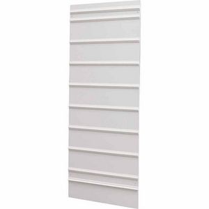 Safety Sign Slider, Rectangular, 1 Sides, 8 Sign, Wall Mounting, Plastic, 64 in Height, 24 in Width, White