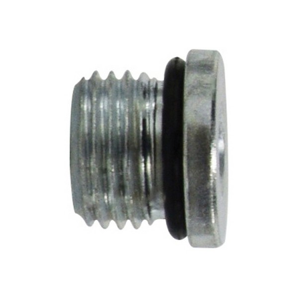 Hex Head Hollow Plug, 9/16-18 Nominal, Steel, Domestic