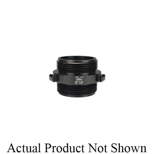 Double Male Rocker Lug Adapter, Style N36, Fitting/Connector Type: Adapter, 3 Inch Nominal Size, MNPT x Male NST (NH), Aluminum, Hardcoat Anodized, Seamless Extrusion, Domestic
