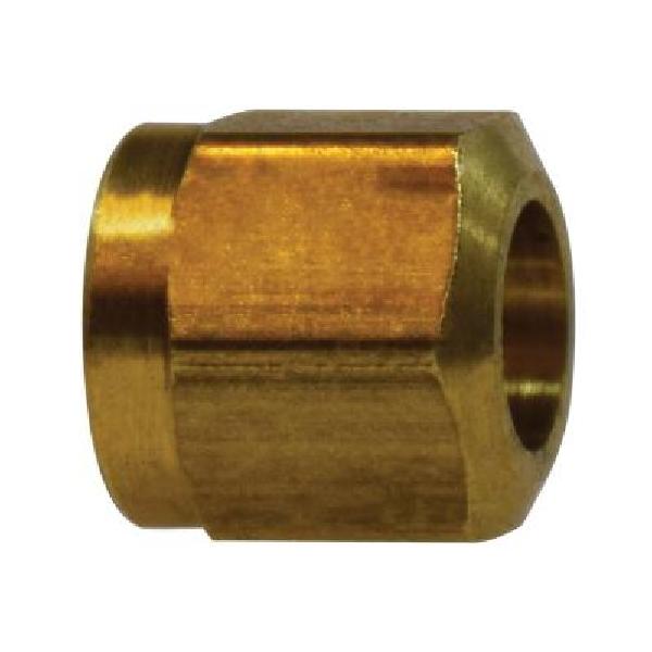 Tube Nut, Nut, 3/8 Inch Nominal, Nylon AB, 0.62 Inch Hex, 0.63 Inch Length, 150 psi, -40 to 200 °F, CA360 Brass