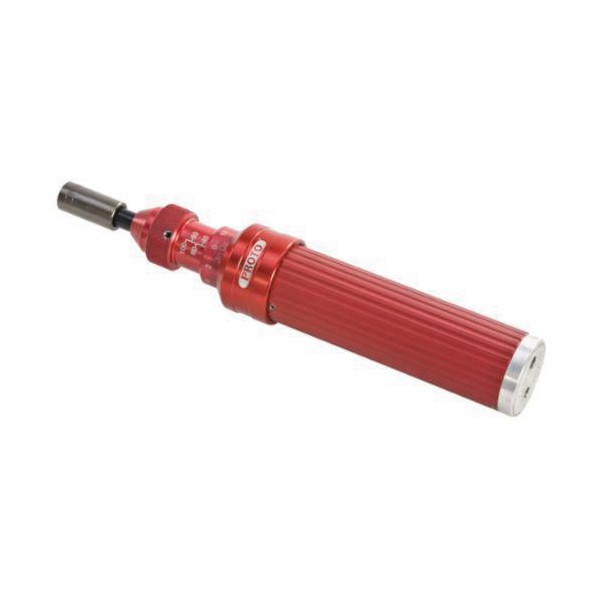 Torque Screwdriver, Measurement System: Imperial, 1/4 in Drive, 7 to 36 in-lb Range, 6-1/2 in Overall Length, CW Rotation, Knurled Grip, 36 in-lb Maximum, Specifications Met: ASME B107.14M, +/-4 % Accuracy, Aluminum