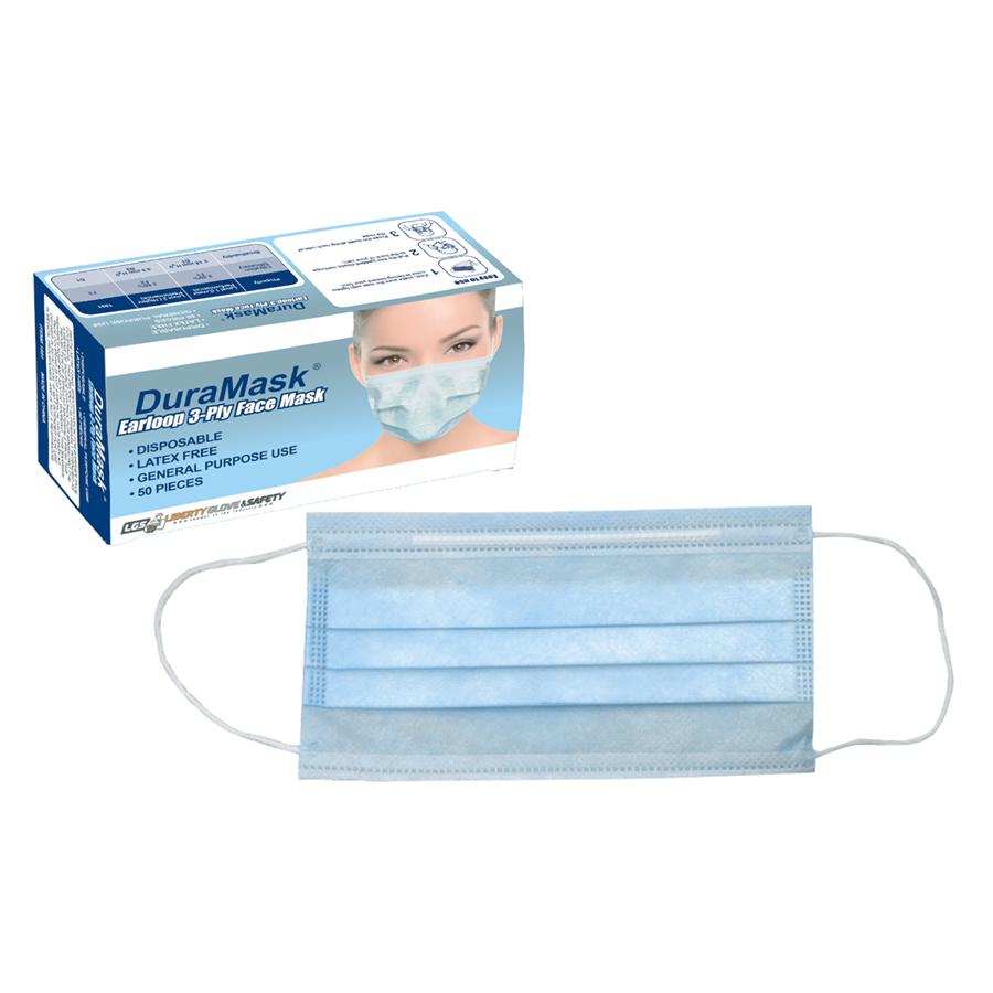 Face Mask, Adjustable, One Size, Blue, Polypropylene