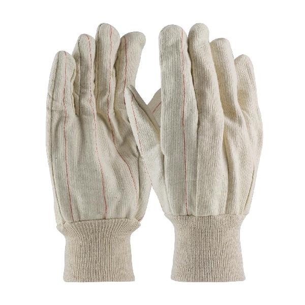 General Purpose Gloves, Unisex, Work Glove Type, XL, Cotton Palm, Cotton, White, Clute Cut, Cotton/Polyester, Knit Wrist Cuff, 10-1/2 in Length, Resists: Cut