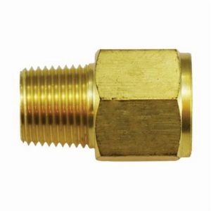 Adapter, Fitting/Connector Type: Adapter, 1/4 Inch Nominal, MNPT x FBSPP, Brass, Yellow