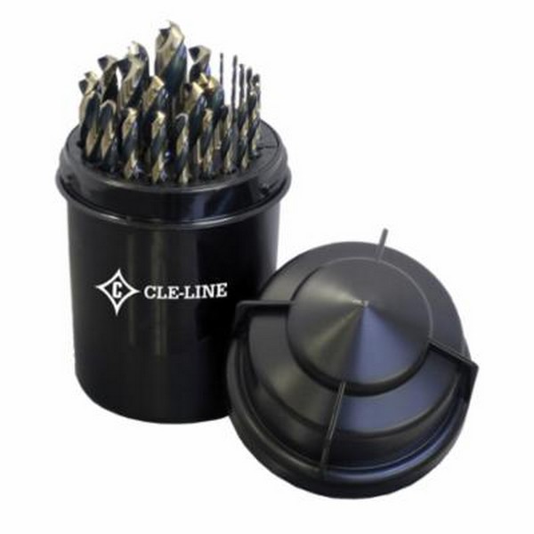Heavy Duty Jobber Length Drill Set, 29-Piece, Imperial, HSS, Black & Gold