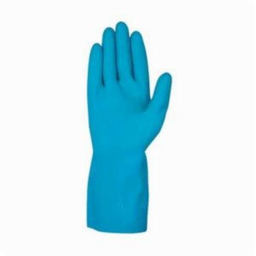 Chemical-Resistant Gloves, Industrial Grade, Series: 5190B, XL, Latex Palm, Latex, Blue, Z-Pattern, Paired Hand, Standard Finger/Straight Thumb/Z-Pattern Grip, Unlined, Straight Cuff, Support Type: Unsupported, Uncoated, 12 in Length, 18 mil Thicknes