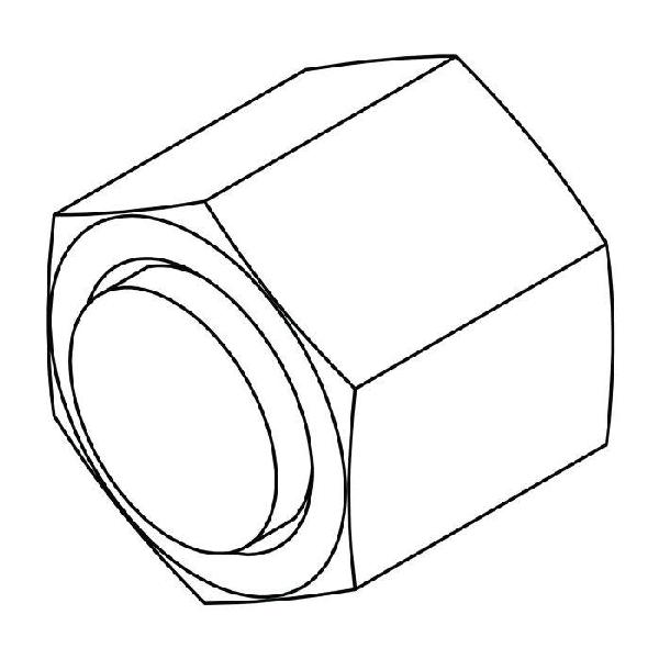 Cap, Series: FF0304-C, 2-12 Nominal, Female O-Ring Face Seal End Style, Steel, Trivalent Chromate Plated, Silver