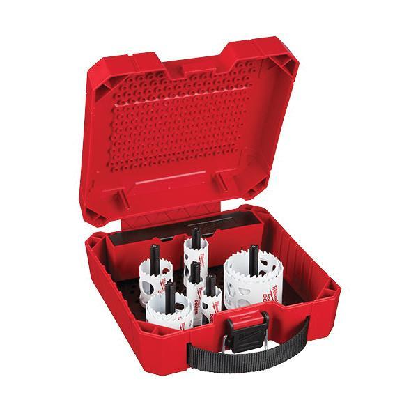 Plumbers Hole Saw Kit, 12 Piece, 3.5 TPI, Bi-Metal, Thermoset Coated