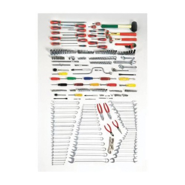 Master Tool Set, Metric/SAE, 1/4 in Drive, 92 Piece