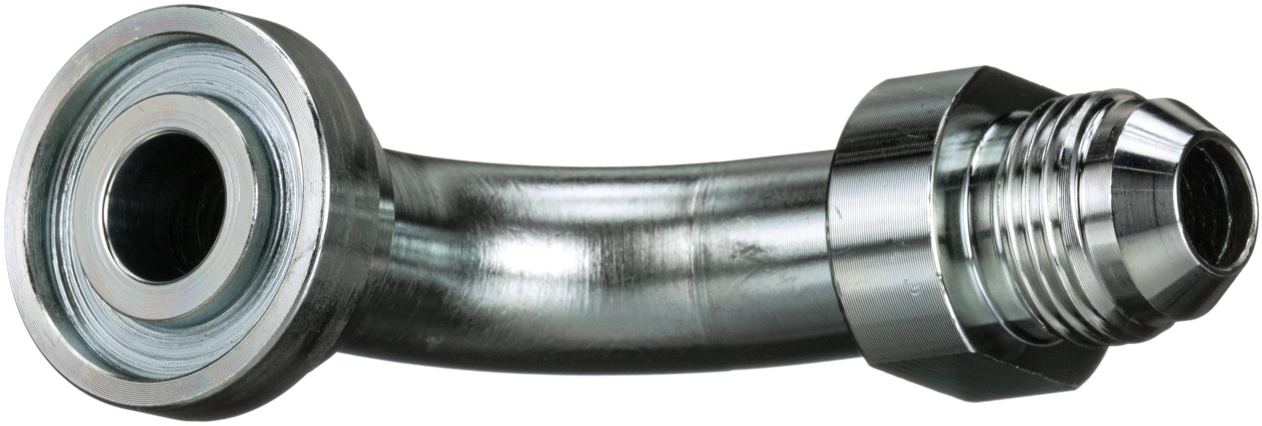 Hydraulic Adapter, High Pressure, Series: G60, 3/4-16 Nominal, O-Ring Flange x Male JIC 37° Flare End Style, 90° Angle, 6000 psi Pressure, Steel, Import