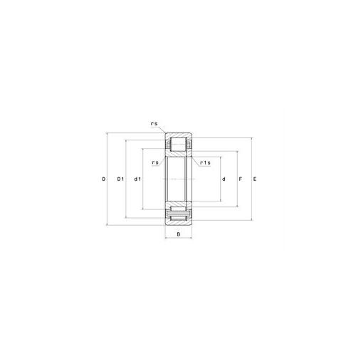 Roller Bearing, 70 mm Bore, 125 mm OD, 1 Rows, 24 mm Width, 140000 N Dynamic, 137000 N Static Load, Nylon Cage, 5000 RPM Grease/7100 RPM Oil Maximum, -20 to 120 °C