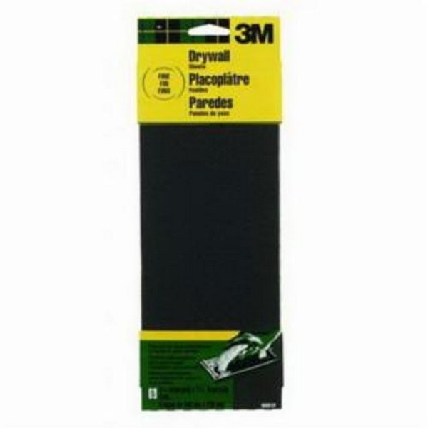 Coated Sanding Sheet, 11-1/4 in Length, 4-3/16 in Width, Fine Grade, Silicon Carbide Abrasive