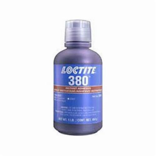 Instant Adhesive, Toughened, Series: Black Max® 380, Bottle Container, 1 lb Container, Ethyl Base, 1 to 2 min Begins to Harden, 90 s Setting, 24 hr. Curing, Black, -65 to 225 deg F Operating/35.6 to 46.4 deg F Storage, 1.1 Specific Gravity, <lt/>20 g