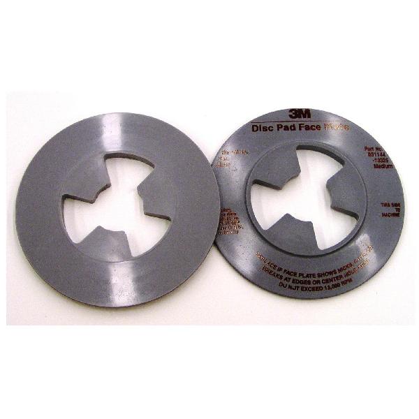 Disc Pad Face Plate, Medium Density Smooth, 4-1/2 Inch Width/Diameter, For Use With: 2-1/2 Inch Disc Pad Hub, Right Angle Grinders and Rotary Sanders