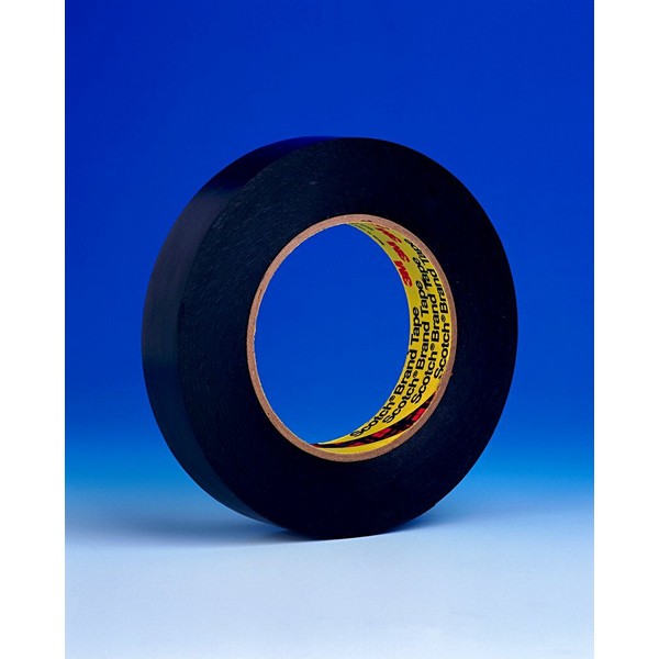 Vinyl Tape, Heavy Duty, Series: 472, 36 yd Length, 2 Inch Width, 10.4 mil Thickness, Black, Rubber Adhesive, Vinyl Backing, 32 in-lb Tensile Strength, 225 °F Maximum Operating