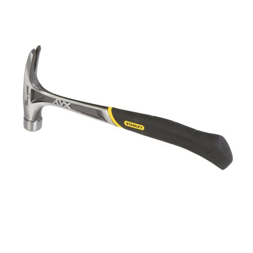 Nailing Hammer, 13-3/4 in Overall Length, Large Strike Face, 1-19/32 in Face Dia, Smooth Face Surface, 20 oz Head, Forged Steel Head, 5-3/4 in Head Length, Ergonomic, Steel Handle, No Replaceable Handle, Molded Textured Rubber/Slip Resistant Grip, Ri