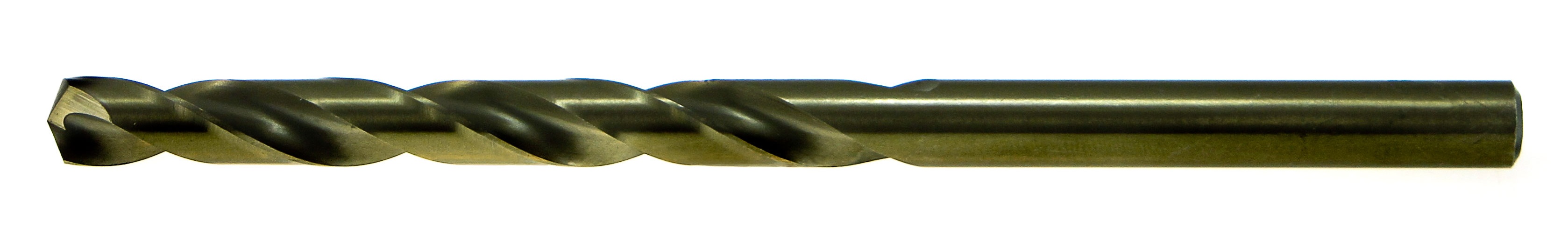 Aircraft Extension Drill, #1 Drill Size - Wire, 0.0886 in Drill Size - Decimal Inch, 6 in Overall Length, 2-5/8 in Cutting Depth, 2-5/8 in Flute Length, Straight Shank, 135° Point, Split Point, Cobalt, Oxide Treated, Stainless Steels and Titanium