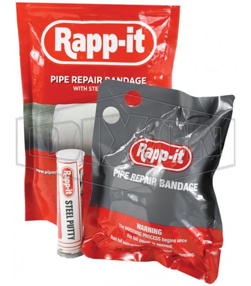 Repair Kit, Specifications: 360 Pressure Rating, 300 degree Temperature Rating, 3 Piece, For Use With: Bonds to most Pipes - Steel/Polypipe/PVC/Fiberglass/Copper, Polyurethane