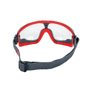 Anti Fog Lens, Adjustable Premium, Series: 500, Unisex Gender, Universal Size, Anti-Fog Lens Coating, Clear Lens, Black/Red Frame, Polycarbonate Lens, Elastic Strap