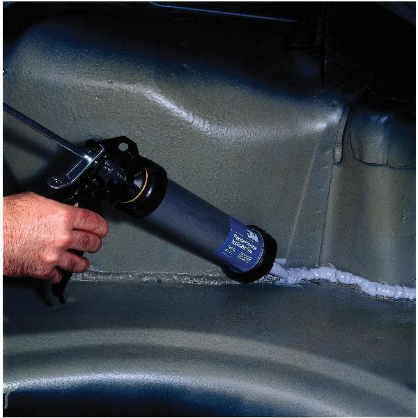 Urethane Seam Sealer, 310 mL Container, Cartridge Container, Paste Form, Black, Solvent Odor/Scent, -20 to 180 F, 92 F Flash Point, Composition: Urethane Polymer, Vinyl Chloride, Sulfonic Acids, C10-18-Alkane, pH Esters, Xylene, Calcium Oxide, Ethylbenzene, Hydrotreated Light Petroleum Distillates, P,P'-Methylenebis(Phenyl Isocyanate), Carbon Black, 108 g/L VOC, 1.17 Specific Gravity
