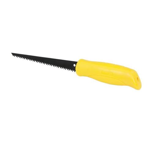 Jab Saw, 6 in Blade Length, Steel Blade, 7, Engineered/Sharpened Teeth, 15 in Overall Length, Steel Cutting Edge, Ergonomic/Cushion Grip Handle, Plastic Handle, Wood Material Application