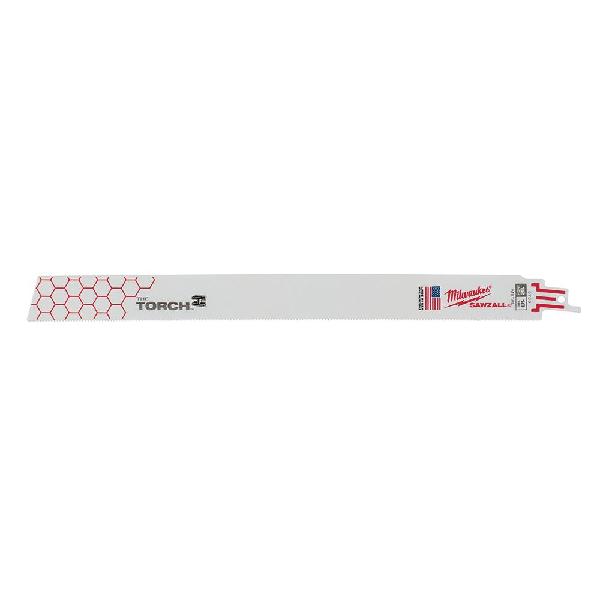 Reciprocating Saw Blade, Demo Profile, Series: SAWZALL®, 12 in Length, 1 in Width, 0.042 in Thickness, 18 TPI, 1/2 in Tang, Universal Tang, Bi-Metal Cutting Edge
