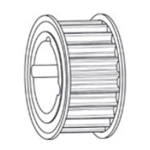 Synchronous Sprocket, Taper-Lock® Bore, 19.54 in OD, 19.65 in Pitch Diameter, 112 Grooves, 14 mm Pitch, 40 mm Face Width, 3020 Bushing, For Use With: Belt