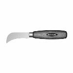 Carpet Knife, Hawkbill, 3-1/8 in Blade Length, 0.058 in Blade Width, Hardened Blade, High Carbon Chrome Vanadium Steel Blade, Smooth Hardwood Handle, Nickel Plated Ferrule