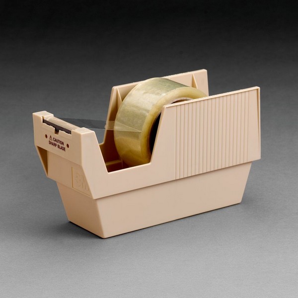 Mainline Tape Dispenser, Pull and Cut, 2 Inch Tape Width, Plastic, Tan