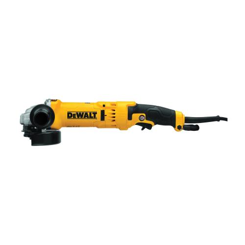 Electric Angle Grinder, High Performance, Bare Tool, 4-1/2 to 5 in Wheel Diameter, 5/8-11 Arbor/Shank, 11000 RPM Speed, 2.3 HP, 120 VAC, 13 A, Plastic Housing Material, Rat Tail Handle, 6 ft Cord, Trigger Switch Control, Yes, Trigger Switch, 16-1/2 i