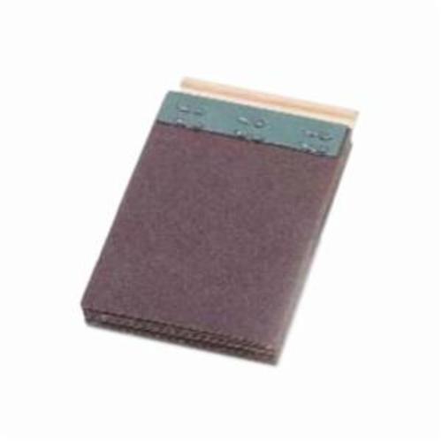 Abrasive Segment, Plain, 2 in Width, 5 in Height, 120 Grit, Premium Aluminum Oxide Abrasive, Resin/Glue Bond, Applicable Materials: Aluminum, Stainless Steel, Plastic and Rubber