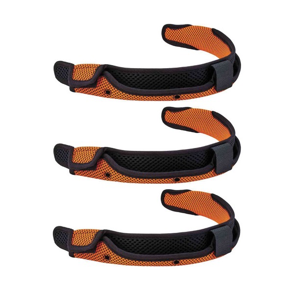 Replacement Hard Hat Sweatband, Series: 8984, Orange, Hook and Loop Closure