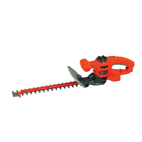 Hedge Trimmer, Electric, Cutting Capacity: 5/8 Inch, 16 Inch Length Blade, Dual Action Blade, Hardened Steel Blade, 120 VAC, Plastic Housing Material, T-Handle Handle, Trigger Control