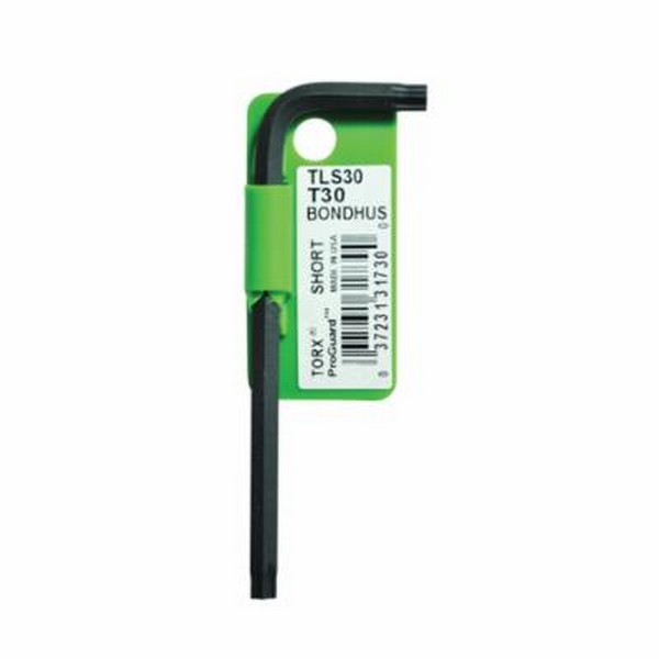 Torx Key, Star End, T30 Tip, Short Arm, 3.6 Inch Arm Length, L-Handle Handle, Protanium® High Torque Steel Blade, Protanium® High Torque Steel, ProGuard™