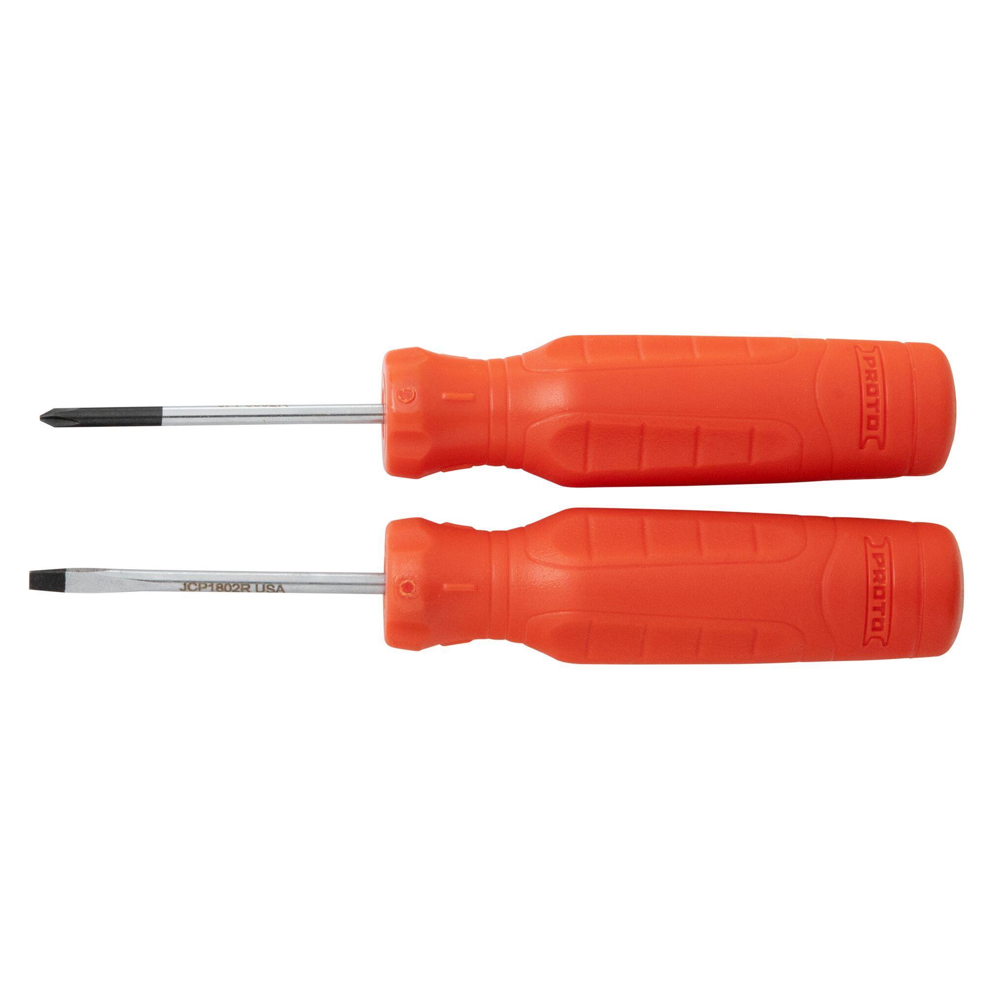 2pc Screwdriver Set Sltd & Phillips