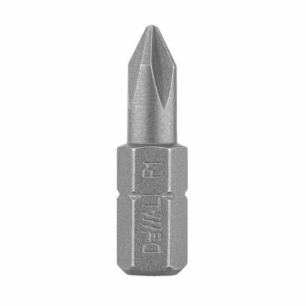Insert Bit, #8 Point, Slotted Point, Hex Shank, 1/4 in Shank, Steel