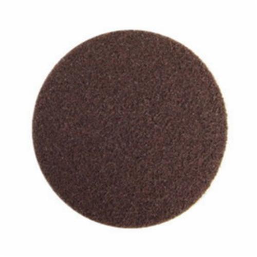 Non-Woven Abrasive Hook and Loop Disc, 6 in Diameter Disc, 120 Grit, Medium Grade, Aluminum Oxide Abrasive, Nylon Backing, B-Weight Backing Weight