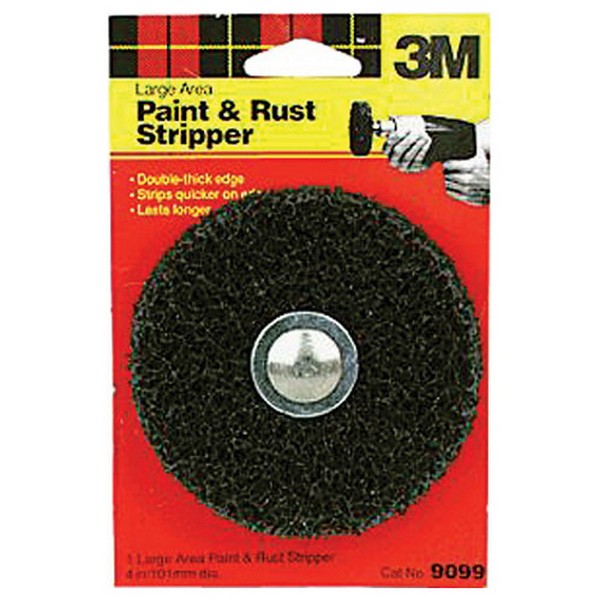 Paint and Rust Stripper, 4 x 1 Inch Container, Black, Metal