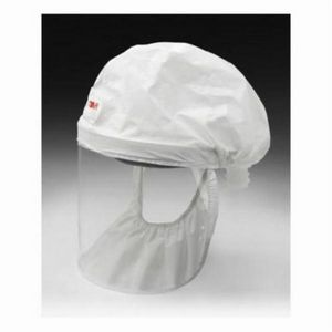 Economy Headcover, Medium/Large, Series: S Series, For Use With: 3M™ Powered Air Purifying and Supplied Air Respirator Systems, Specifications: 100/50 cfm, PET Lens, PET/Polypropylene, White