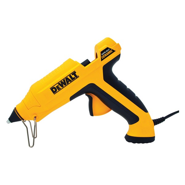Glue Gun, Electric Rapid Heat Ceramic Light to Medium, 7/16 in Capacity, 50 Glue Stick/hr Output, 0.45 in Outlet, Trigger Drive, 8 in Overall Length, 120 VAC, Corded