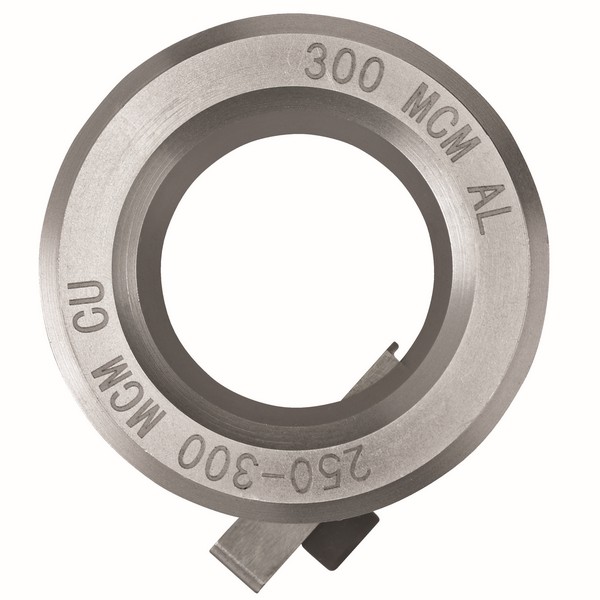 Cable Stripper Bushing, Quick-Release, For Use With: DCE151 Cordless Cable Stripper, 300 kcmil Aluminum, 250 to 300 kcmil Copper Cable, 0.744 in ID 70 mil THK Jacket, XHHW AL Cable