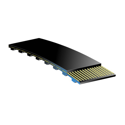 Cotton Cleaner Belt, 63 Teeth, 1 in Pitch, 63 in Overall Length, 1-1/2 in Width, Chloroprene, Kevlar® Reinforced Material