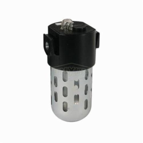 Standard Lubricator, Series: L26, 1/2 Inch NPT/BSPP-G, 128 scfm, 150 psi, Polycarbonate Bowl, 32 to 125 °F, Zinc