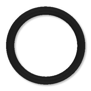 O-Ring, 75 mm ID, 2.5 mm Cross Section, Round Cross Section, 75 Durometer, -15 to 400 °F, FKM, Black
