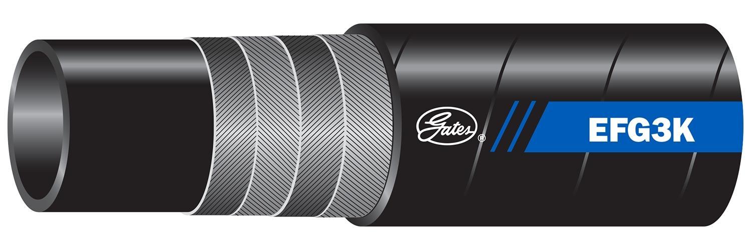 Hydraulic Hose, High Pressure, Series: G22, 2 in ID, 2.63 in OD, 50 ft. Length, 3000 psi Working, -40 to 250 °F, Nitrile, Black, Domestic