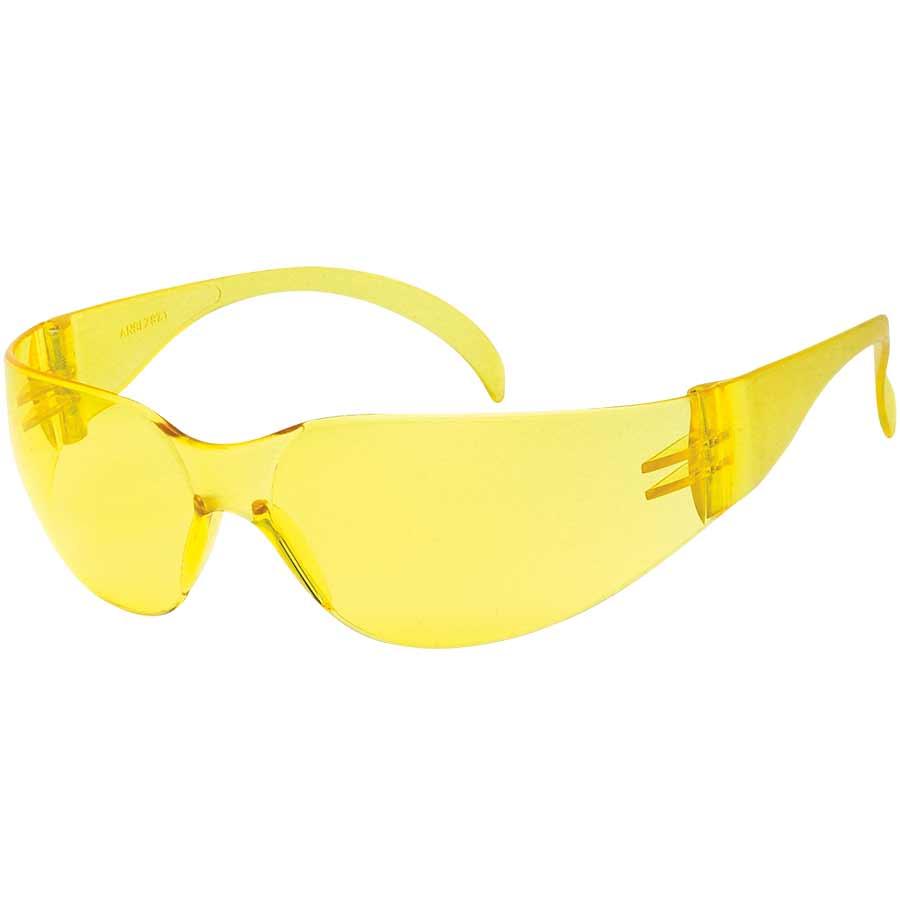 Protective Eye Wear, Safety, Series: 1715, 1-5/8 in H x 5-1/4 in W x 9 in L Size, Anti-Scratch Lens Coating, Amber Lens, Polycarbonate Lens, Yes UV Protection, Specifications Met: ANSI Z87.1-2020